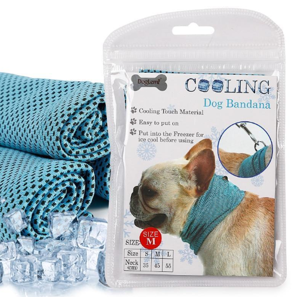 Cooling Triangle Scarf for Bulldogs and Cats (Summer)