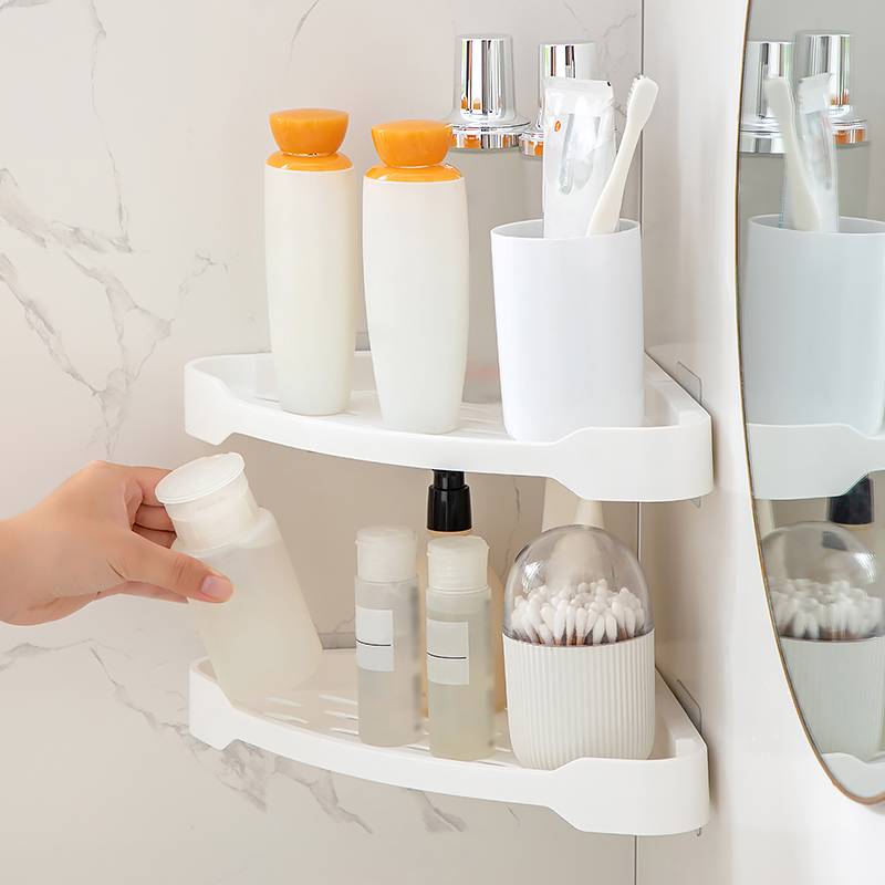 No-Drill Bathroom & Kitchen Shelf
