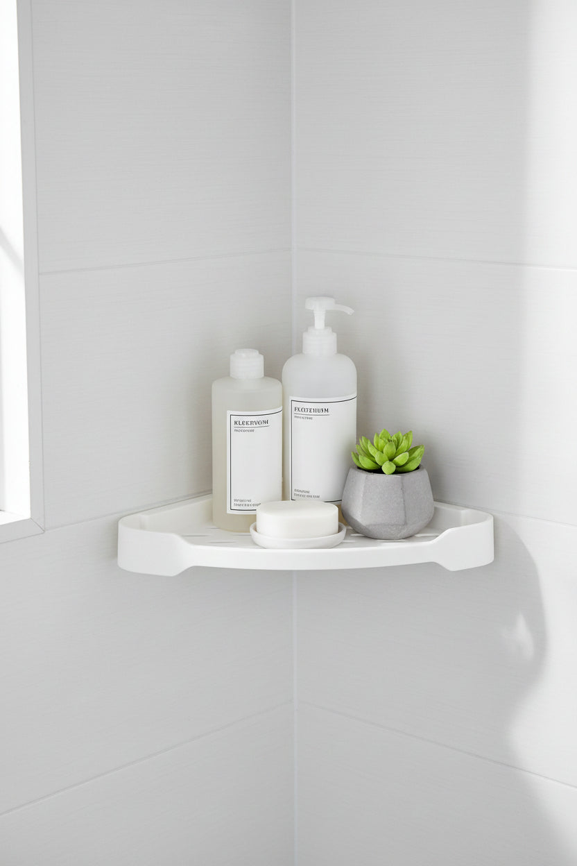 No-Drill Bathroom & Kitchen Shelf